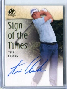 Auténtico Golf Tim Clark Sign of the Times 2014 SP autógrafo automático PGA GOLF - Imagen 1 de 1