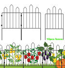 10pcs Garden Fence Decorative Metal Fences Animal Barrier For Garden Lawn Yard