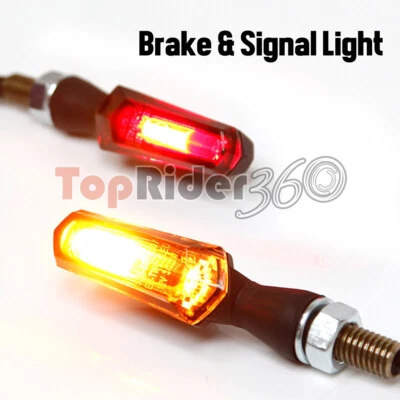 Indicador de luz de señal de giro de freno trasero WIZARD Smoke LED para motocicleta Ducati Foto 1 de 4