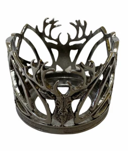 Stunning Pewter Highland Stag & Scottish Thistle Wine Bottle Holder - Picture 1 of 4