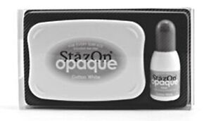 Stempelkissen StazOn opaque Cotton white Stempelfarbe wasserfest permanent SZ110
