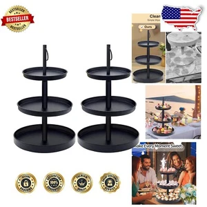 Powder Coated Metal Cupcake Tower, Holds 50 - Ideal for Events & Home Decor - Picture 1 of 8