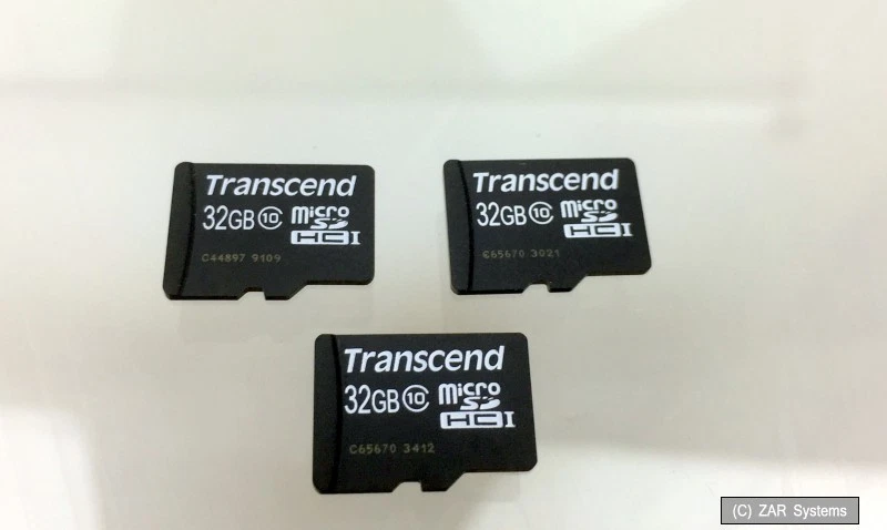 3x 32GB Transcend TS32GUSDC10 Extreme-Speed Class 10 microSDHC Speicherkarte - Image 1 of 1