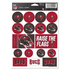 TAMPA BAY BUCCANEERS 17 LOGO VINYL STICKER SHEET NEW WINCRAFT 👀 - Picture 1 of 1