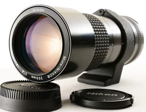 Nikon Ai Micro-NIKKOR 200mm f4 MF MF Telephoto Macro Lens F Mount From Japan - Picture 1 of 23