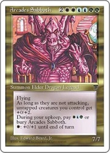 ARCADES SABBOTH Chronicles MTG Gold Creature — Elder Dragon RARE LP - Image 1 of 1