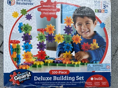 Learning Gears Building Set Children Educational Hands-on Construction spins 100 - Image 1 of 4