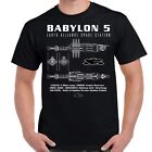 Babylon 5 Space Station Schematic Adult Shirt