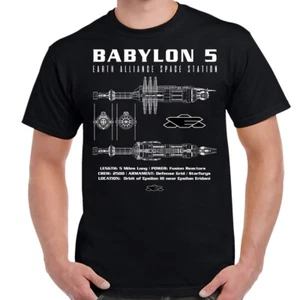 Babylon 5 Space Station Camisa esquemática para adultos - Imagen 1 de 1