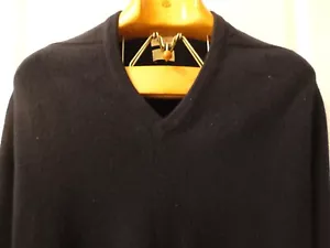 Alan Paine Vintage marineblau Kaschmir Pullover mit V-Ausschnitt Made in England 44 - Bild 1 von 20