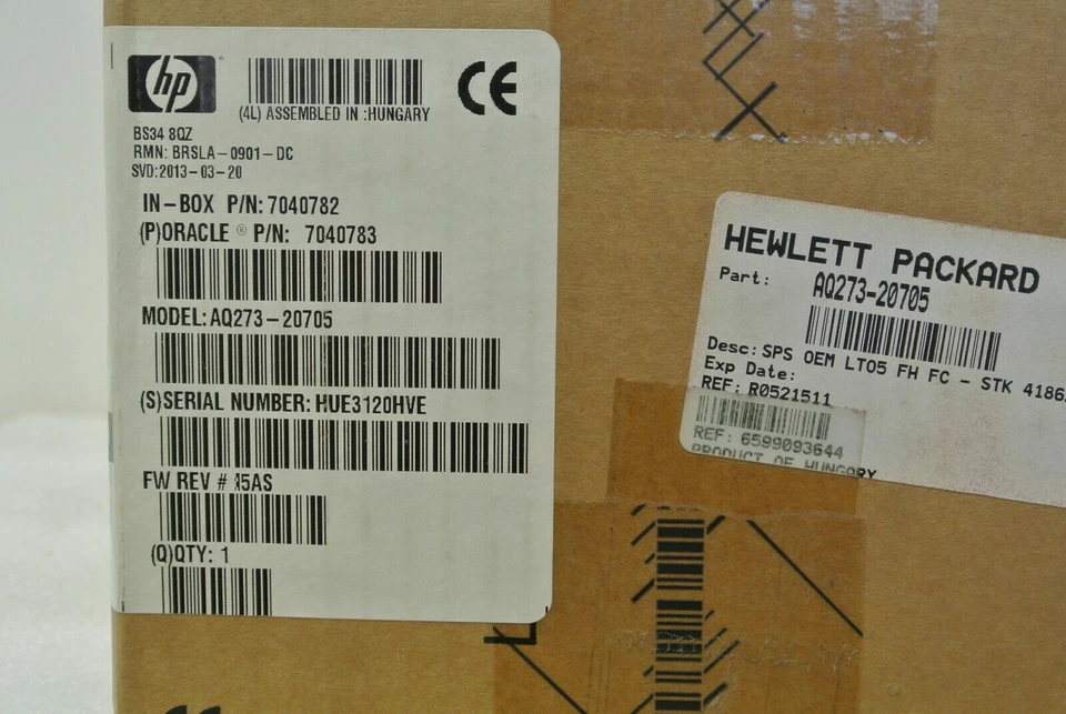 ORACLE 7040782 7040783 AQ273-20705 LTO5 8G FC TAPE DRIVE - Image 1 of 4