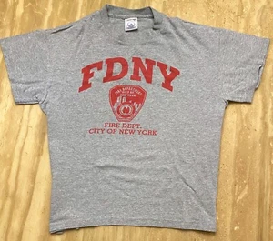 FDNY VINTAGE Rescue Shirt GRAY YOUTH XL - Picture 1 of 3