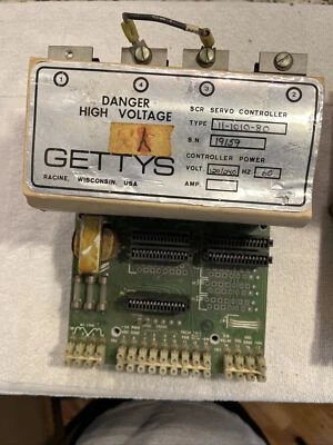 Gettys 11-1010-80 SCR Servo Controller 120/240V 60HZ  USED. On Shelf 20 Yrs. - Image 1 of 4