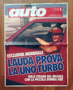 NIKI LAUDA 1985 - POSTER -LOCANDINA AUTO EDICOLA > FERRARI >> K0 - Picture 1 of 3