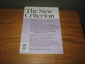 2014-2018 The New Criterion Eleven Very Good Bright Issues - Imagen 1 de 7