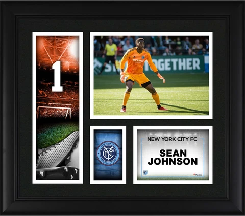 Sean Johnson New York City FC Framed 15'' x 17'' Player Collage Cover