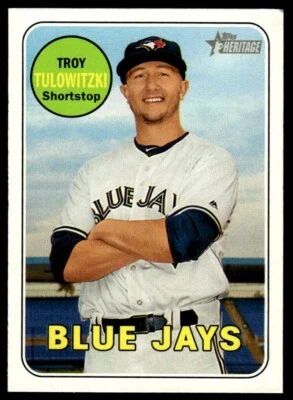 2018 Topps Heritage Troy Tulowitzki Toronto Blue Jays #98 - Image 1 of 2