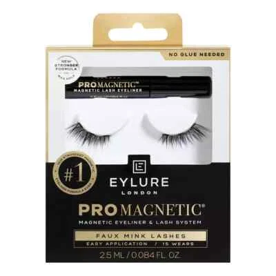 EYLURE Pro Magnetic Eyeliner &Lash System False Strip Eyelashes FAUX MINK ACCENT - image 1 of 2