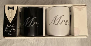 Mr. & Mrs. Coffee Mug Gift Set Just The Two of Us~Russ Berrie - Picture 1 of 5