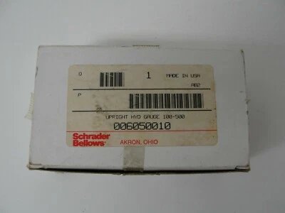 Schrader Bellows 006050010 verti scale hydraulic gauge new - Image 1 of 4
