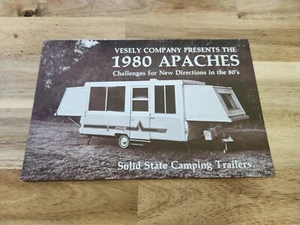 Vintage 1980 Apache Solid State Camping Trailer Camper Sales Ad Flyer Brochure - Picture 1 of 3