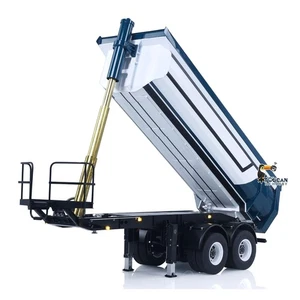 LESU 1:14 Hydraulic RC Dump Trailer for Tractor Car Pump Electric Support Legs - Picture 1 of 12