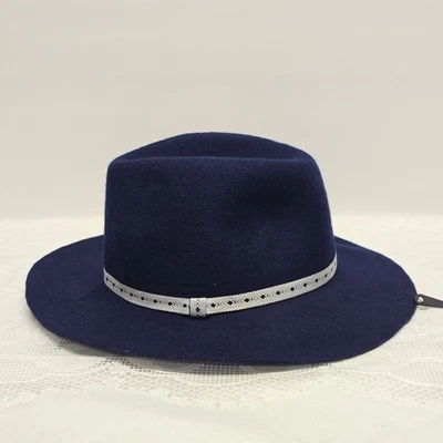 D&Y Womens Navy Blue Wool Fedora Hat NWOT - Image 1 of 4