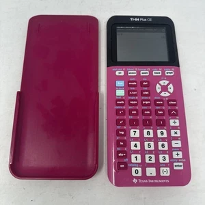 Texas Instruments TI-84 Plus CE Graphing Calculator - Pink TESTED WORKING - Picture 1 of 8