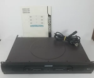 Samson Servo 200 Two Channel Stereo Amplifier Bridging - Picture 1 of 7
