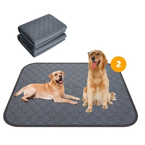 Washable Dog Pee Pads, Waterproof Non Slip Dog Bowl Mats with Great Urine Abs... - Picture 1 of 8