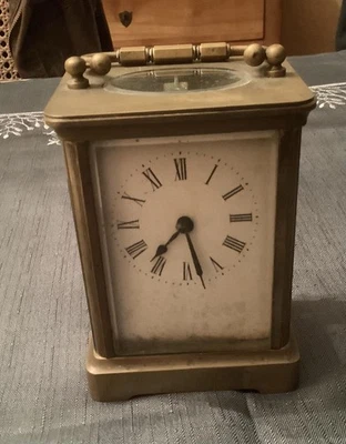 ancienne pendule d'officier pendulette de voyage,a Réviser,occasion - Photo 1/4