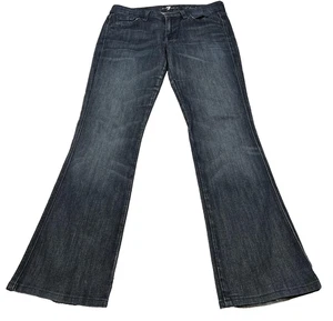 7 For All Mankind Jeans Damen 30 Blau Dark Wash Denim A-Pocket Bootcut Stretch - Bild 1 von 16
