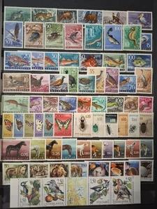 YUGOSLAVIA Fauna Peces Aves Insectos 1954-1956-1958...1997 ** 11 MNH Juegos c... - Imagen 1 de 13
