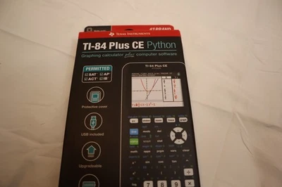 ** NEW ** TEXAS INSTRUMENTS TI-84 PLUS CE PYTHON GRAPHING CALCULATOR + SOFTWARE - Image 1 of 4