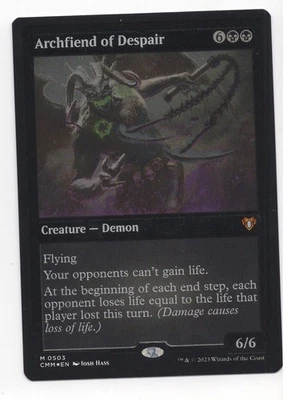 MTG: Magic Commander Masters *Foil Etched* Archfiend of Despair - Image 1 of 2
