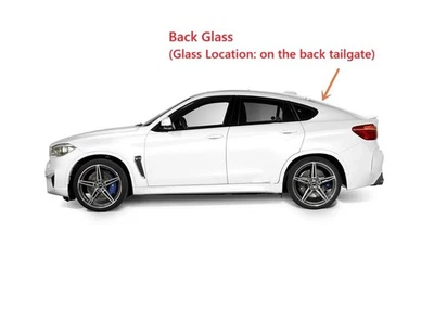 Fits 2008-2014 BMW X6 Rear Window Back Glass Heated Privacy Foto 1 de 3