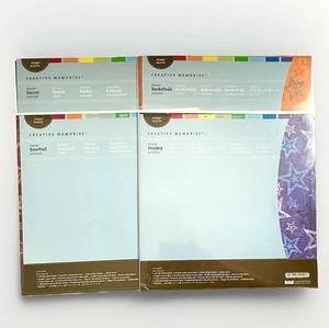Papel doble cara Creative Memories Power Palette Primary Sport Additions 12x12 - Imagen 1 de 9