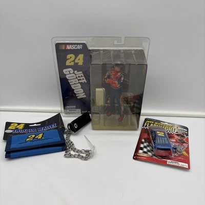 Vintage Jeff Gordon NASCAR #24 Figurine, Wallet and Keychain  - Image 1 of 4