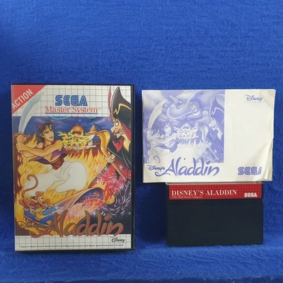 Master System ALADDIN *x Disney's Boxed & Manual PAL REGION FREE (Works in US) - Image 1 of 4