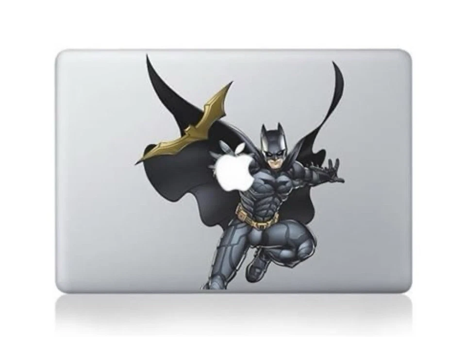 Apple MacBook Laptop Sticker Vinyl Decal Batman Caped Masked Color Warner Bros. - Image 1 of 1