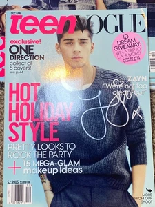 Teen Vogue Magazine Dec/Jan - ZAYN MALIK One Direction - Picture 1 of 4