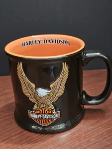 Large Harley Davidson 3D Coffee Mug Raised Eagle + Logo ~Official Licensed - Picture 1 of 5