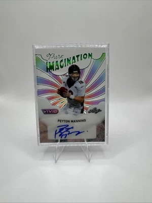 Hoja vívida imaginación pura autógrafo prismático 2025 Peyton Manning PA-PM2 1/1 Foto 1 de 2