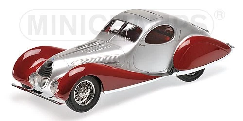 1 18 Minichamps TALBOT Lago T150 CSS Coupe 1937 Silver/darkred