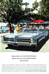 Pontiac Catalina 1965 anuncio impreso vintage genuino convertible - Imagen 1 de 1