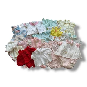 Vintage 50er Baby Kleinkind Mädchen Kleiderpaket Kleider Strick Strampler Spitze 50’s-80’s - Bild 1 von 16