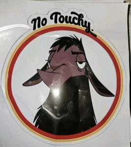 No Touchy Kuzco Llama Disney Emperor Sticker Funny 7" Decal - Picture 1 of 8