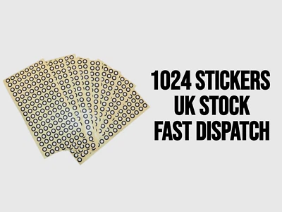 1024 x 3d Scanning Stickers/Markers 10mm Diameter 6mm Centre, UK Stock - Image 1 of 4