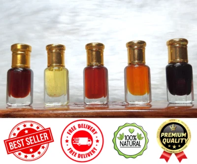 Aceites de fragancia para cuerpo - Perfume 100 % puro sin cortar Attar Ittar Etr Roll On Foto 1 de 2