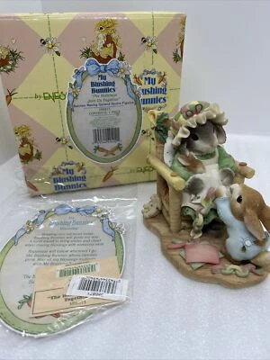 My Blushing Bunnies "The Holidays Join Us Together" 1998 Enesco Hillman #386871 Foto 1 de 4